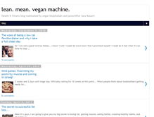 Tablet Screenshot of leanmeanveganmachine.blogspot.com