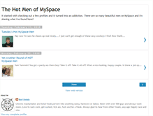 Tablet Screenshot of hotmenofmyspace.blogspot.com