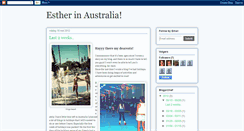 Desktop Screenshot of esther-in-australia.blogspot.com