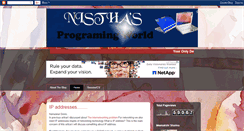 Desktop Screenshot of nishtha-programming-world.blogspot.com
