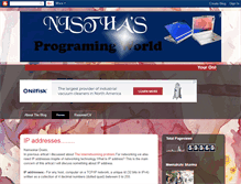 Tablet Screenshot of nishtha-programming-world.blogspot.com