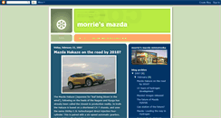 Desktop Screenshot of morriesmazda.blogspot.com