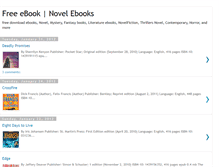 Tablet Screenshot of freenovelebooks.blogspot.com