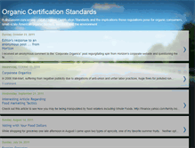 Tablet Screenshot of organiccertificationstandards.blogspot.com