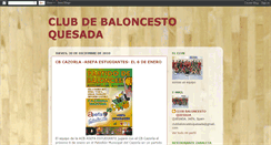 Desktop Screenshot of clubbaloncestoquesada.blogspot.com
