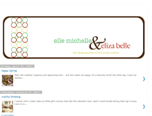 Tablet Screenshot of ellemichelleandelizabelle.blogspot.com