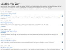 Tablet Screenshot of leading-the-way.blogspot.com