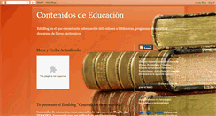 Desktop Screenshot of contenidosdeeducacion.blogspot.com