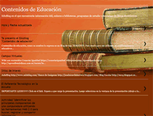 Tablet Screenshot of contenidosdeeducacion.blogspot.com