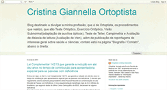 Desktop Screenshot of cristinagiannellaortoptista.blogspot.com