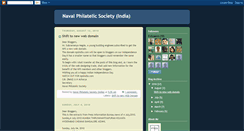 Desktop Screenshot of navalphilatelicsocietyindia.blogspot.com
