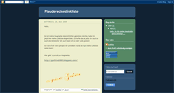 Desktop Screenshot of plaudereckeslinkliste.blogspot.com
