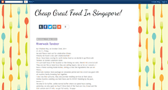 Desktop Screenshot of greatfoodinsg.blogspot.com