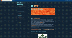 Desktop Screenshot of bloglessknitting.blogspot.com