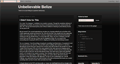 Desktop Screenshot of belizebeliever.blogspot.com