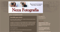 Desktop Screenshot of nexufotografia.blogspot.com