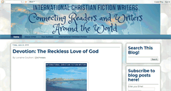 Desktop Screenshot of internationalchristianfictionwriters.blogspot.com