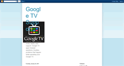 Desktop Screenshot of google-tv-support.blogspot.com