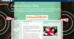 Desktop Screenshot of faithforeverystep.blogspot.com