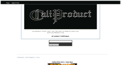 Desktop Screenshot of caliproduct.blogspot.com