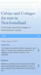 Mobile Screenshot of cottages-in-newfoundland.blogspot.com