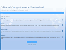 Tablet Screenshot of cottages-in-newfoundland.blogspot.com