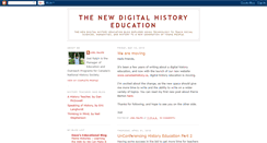 Desktop Screenshot of digitalhistoryeducation.blogspot.com