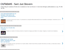 Tablet Screenshot of ciutadanssantjust.blogspot.com
