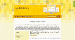 Desktop Screenshot of belajar-aqidah.blogspot.com