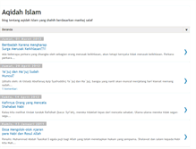 Tablet Screenshot of belajar-aqidah.blogspot.com