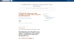 Desktop Screenshot of familieseatinghealthy.blogspot.com
