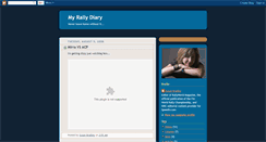 Desktop Screenshot of myrallydiary.blogspot.com