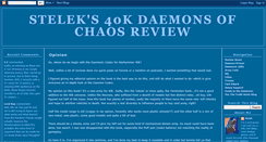 Desktop Screenshot of 40kdaemonreview.blogspot.com