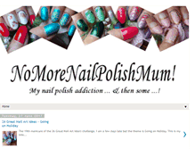 Tablet Screenshot of nomorenailpolishmum.blogspot.com