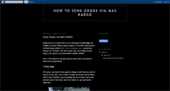 Desktop Screenshot of howtosendgoodsviamaskargo.blogspot.com