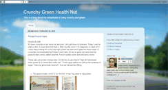 Desktop Screenshot of crunchygreenhealthnut.blogspot.com