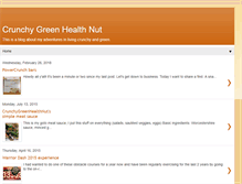 Tablet Screenshot of crunchygreenhealthnut.blogspot.com