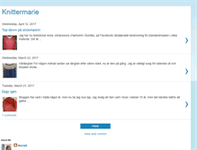 Tablet Screenshot of knittermarie.blogspot.com