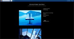 Desktop Screenshot of floatingsauna.blogspot.com