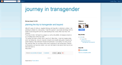 Desktop Screenshot of journeyintransgender.blogspot.com