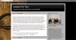 Desktop Screenshot of lawyersontour.blogspot.com