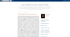 Desktop Screenshot of cronicas-de-spectator.blogspot.com
