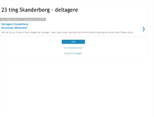 Tablet Screenshot of 23tingskanderborg-deltagere.blogspot.com