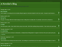 Tablet Screenshot of anovelistblog.blogspot.com