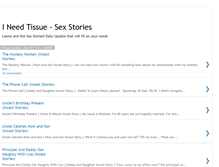 Tablet Screenshot of ineedtissue-sexstories.blogspot.com