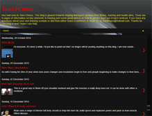 Tablet Screenshot of fitness-teen.blogspot.com