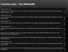 Tablet Screenshot of cyclonelarryaftermath.blogspot.com