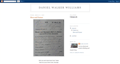 Desktop Screenshot of danielwalkerwilliams.blogspot.com