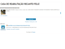 Tablet Screenshot of casadereabilitacaorecantofeliz.blogspot.com