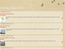 Tablet Screenshot of craftingamagicallife.blogspot.com